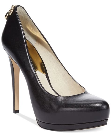 michael kors high heels platform|Michael Kors black kitten heels.